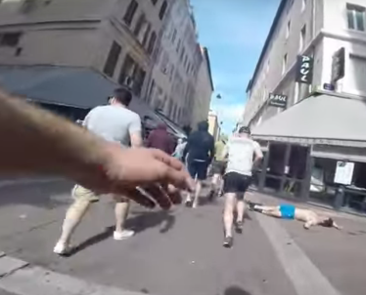 GoPro footage posted by Russian football hooligan GoPro footage posted by Russian football hooligan