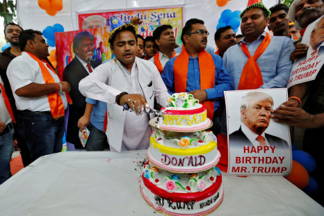 Hindu Sena birthday party for Trump