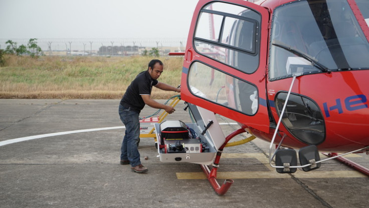 Loading the Lidar equipment.