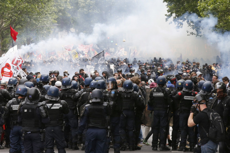 Tear gas floats