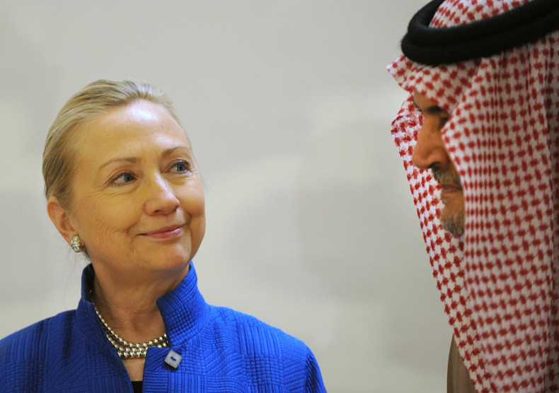 Hillary Clinton and Saudi Foreign Minister Prince Saud Al-Faisal