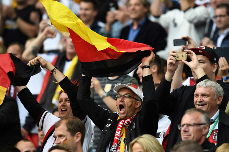 German fans in the crowd