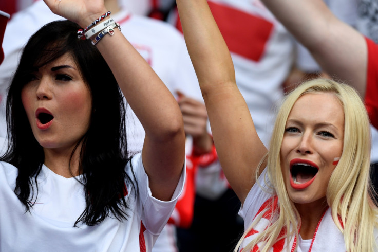 Two Polish supporters