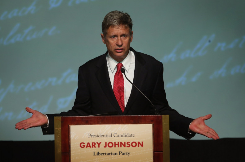 Libertarian nominee Gary Johnson 