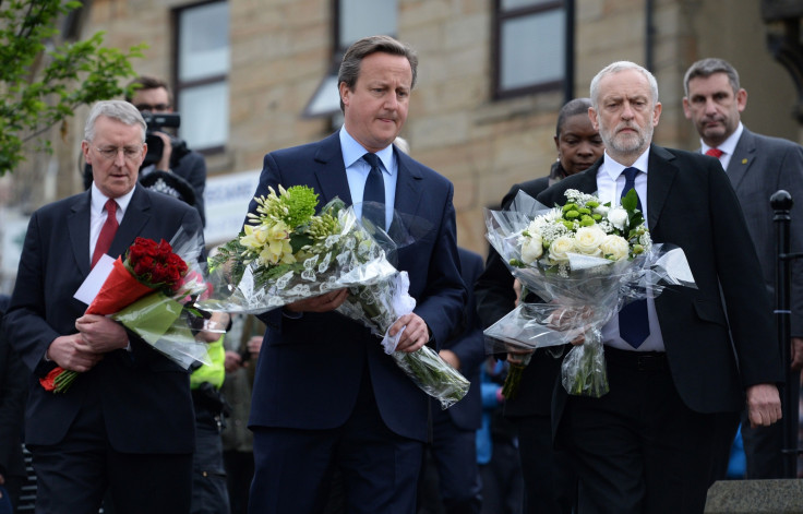 David Cameron Jeremy Corbyn Jo Cox Tribute