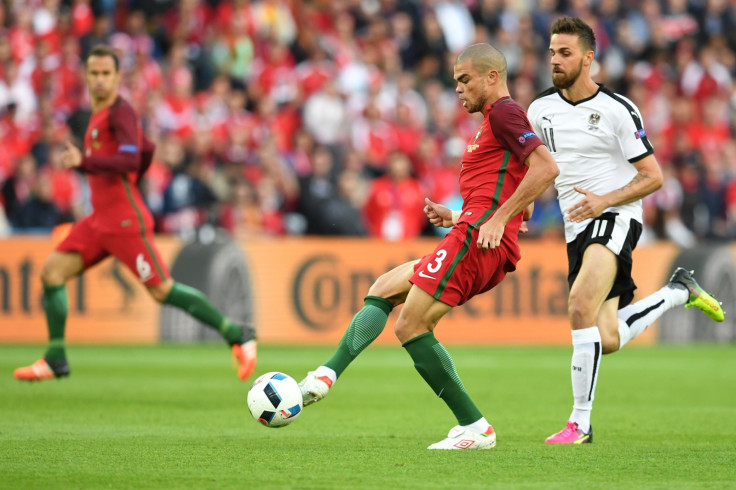 Pepe on the ball for Portugal