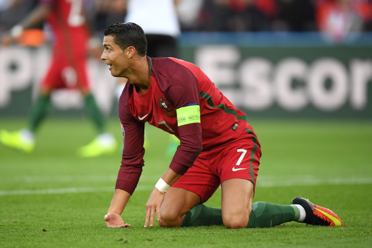 Cristiano Ronaldo looks shocked