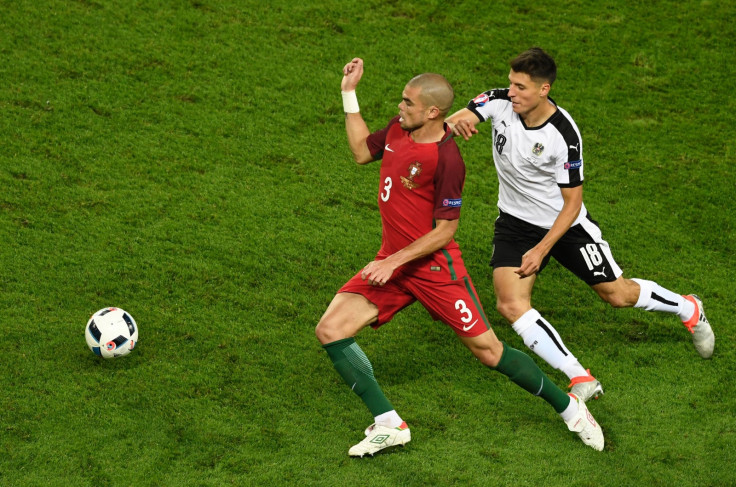 Pepe on the ball for Portugal