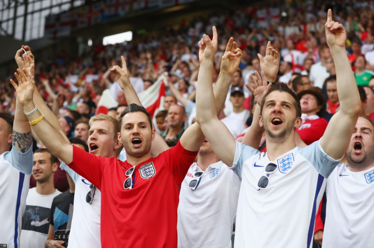 England fans before kick-off