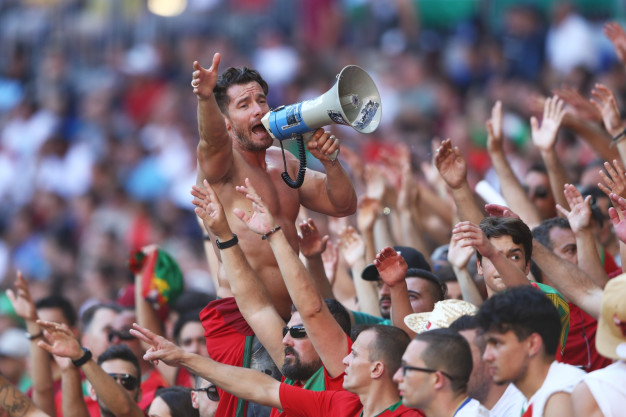 Portugal fans celebrate Portugal fans celebrate