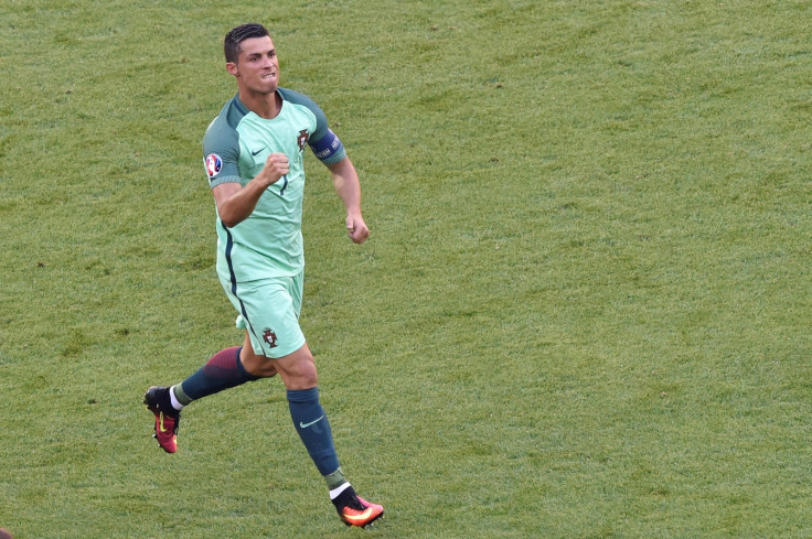Ronaldo celebrates his second goal