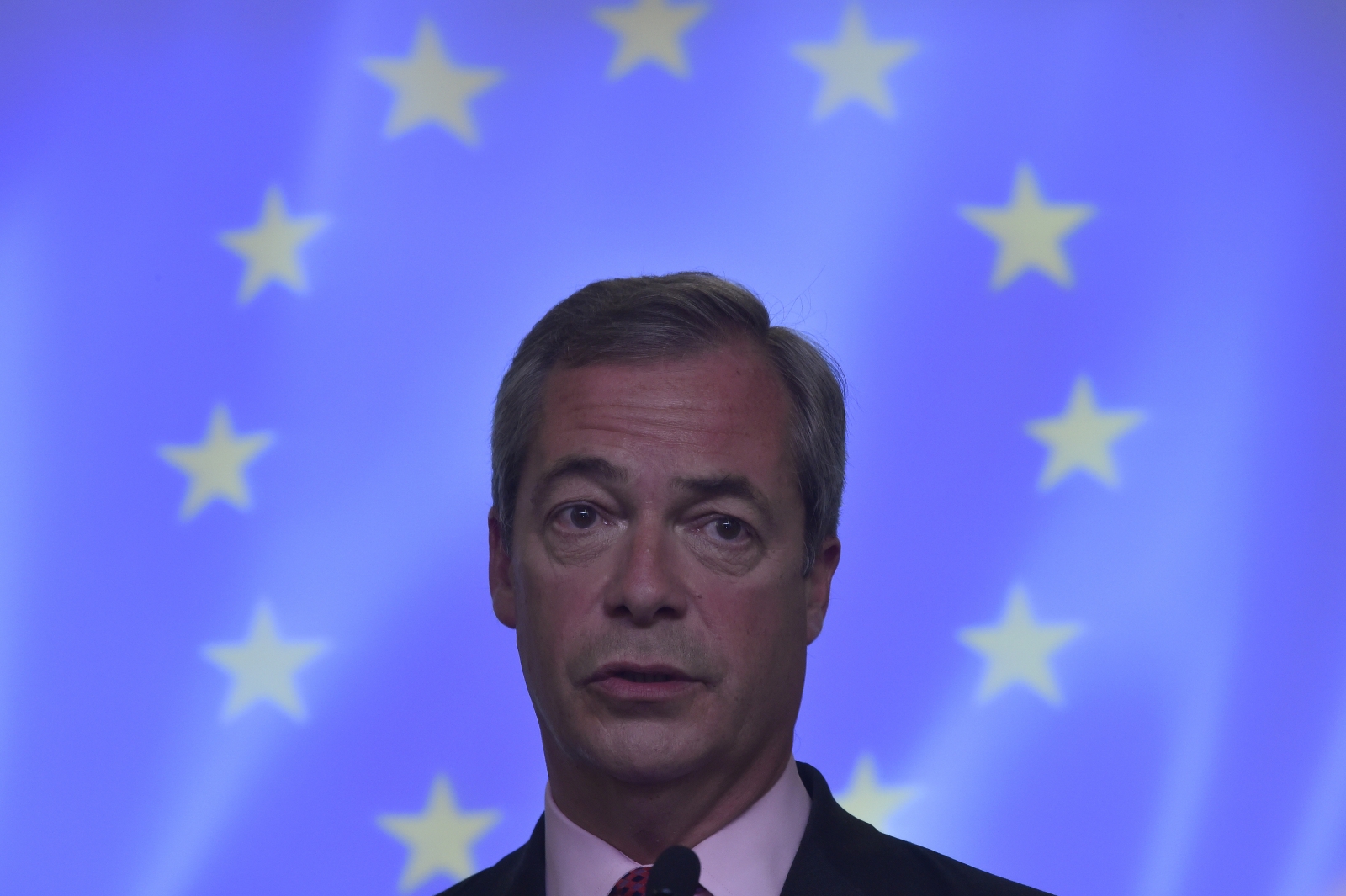 Nigel Farage EU flag Nigel Farage EU flag