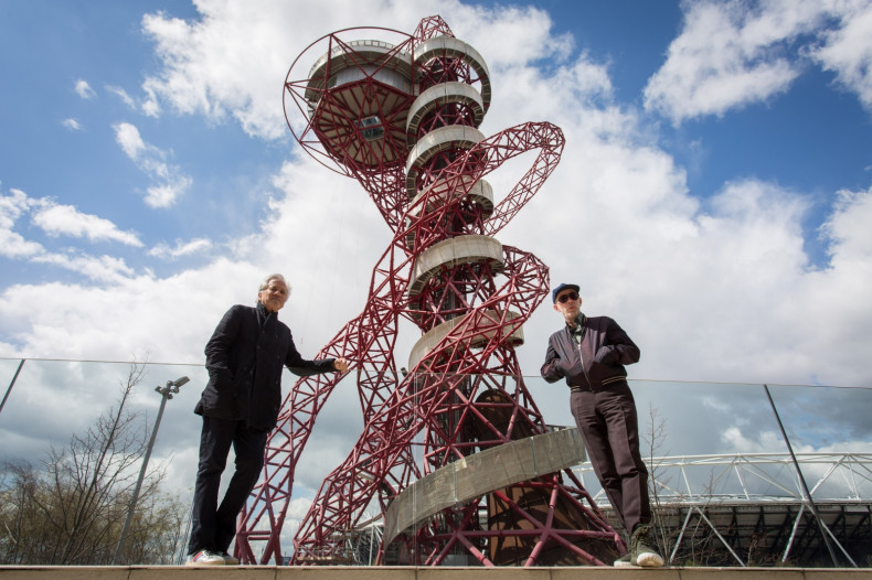 The orbit tower's slide is fitted