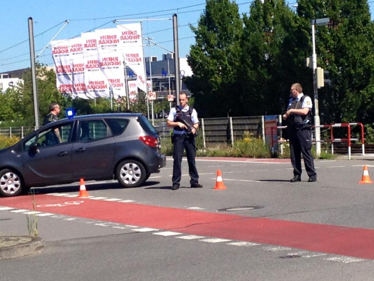 Armed police outside cinema