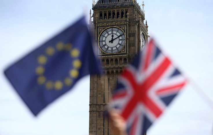 EU British Flag Parliament Square Big Ben