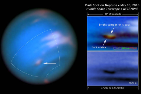 dark vortex on Neptune