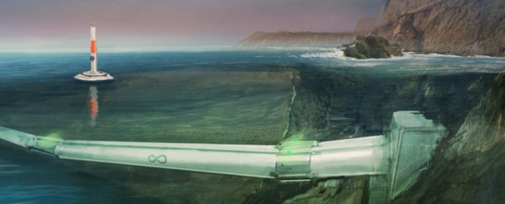 Hyperloop One's underwater transport system concept art