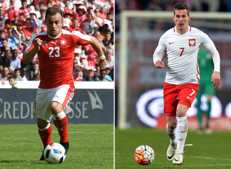 Xherdan Shaqiri and Arkadiusz Milik