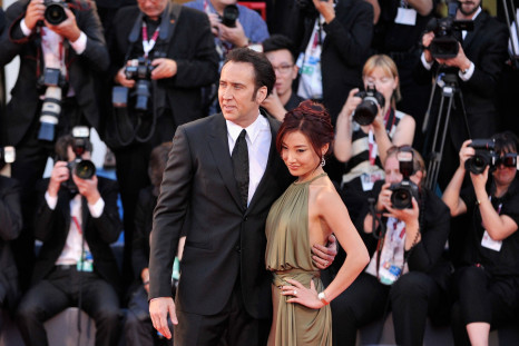  Actor Nicolas Cage and his wife Alice Kim Cage 