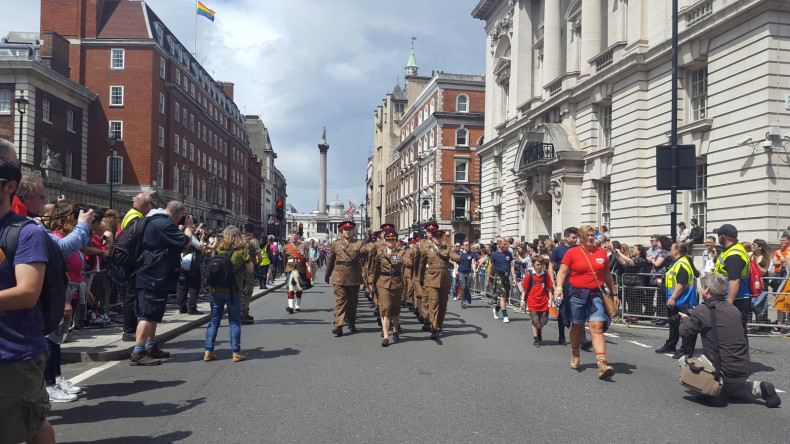 Armed Forces march during Pride