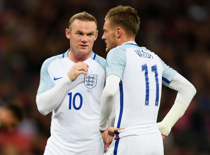 Wayne Rooney and Jamie Vardy