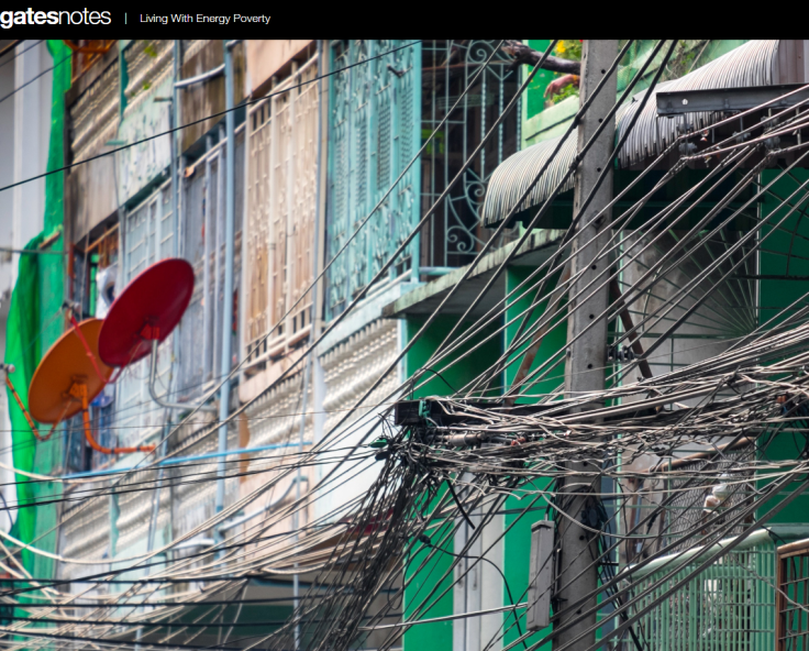 Bill Gates Thailand energy poverty