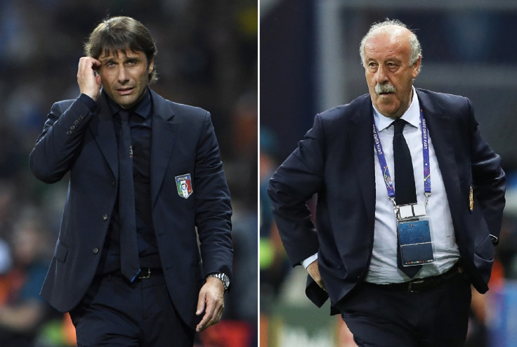 Antonio Conte and Vicente del Bosque