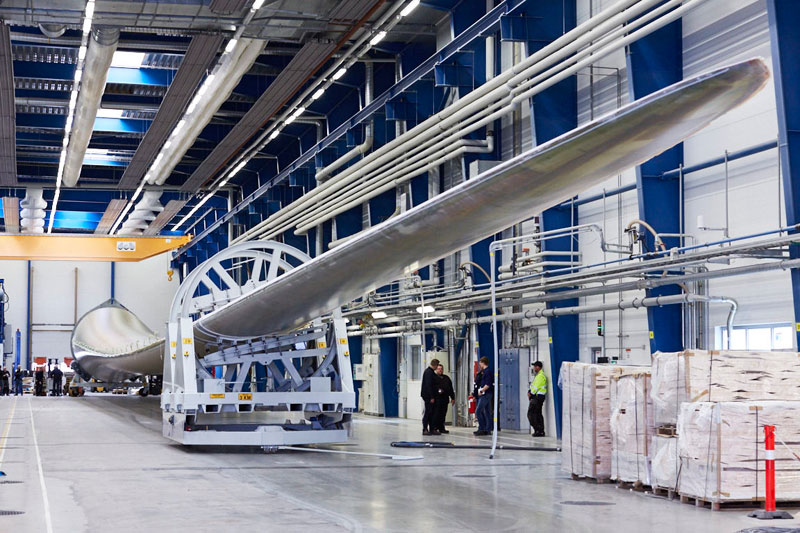 Worlds biggest wind turbine blade