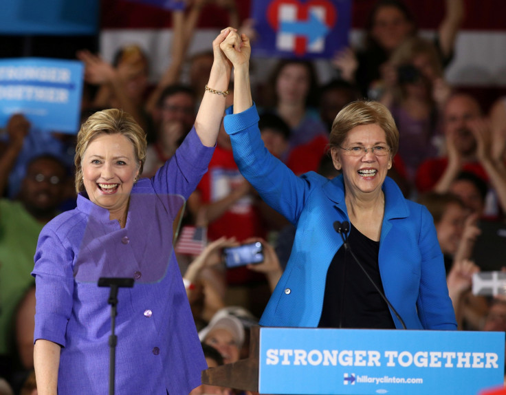 Hillary Clinton and Elizabeth Warren