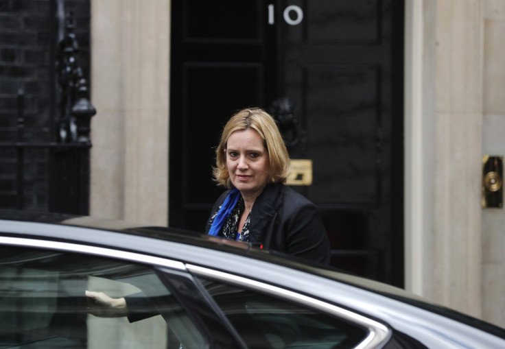 Amber Rudd outside Downing Street