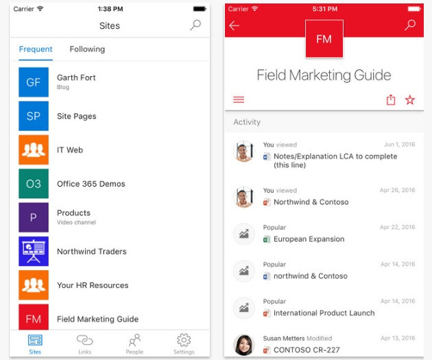 SharePoint app