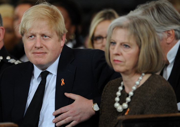 Theresa May and Boris Johnson