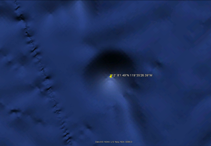 A supposed alien base in the Pacific