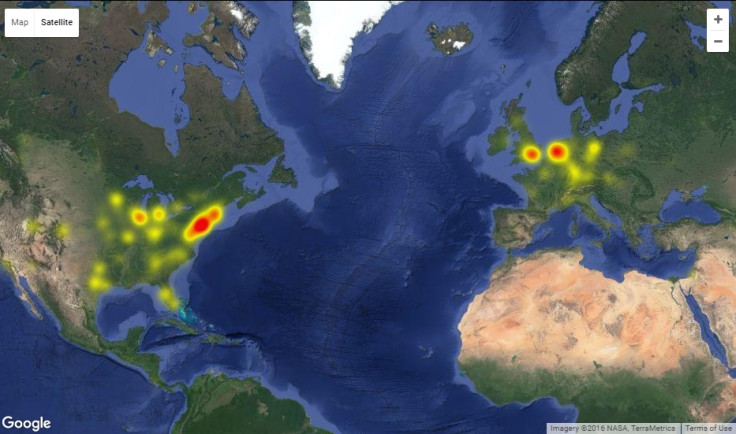 Google Calendar down map