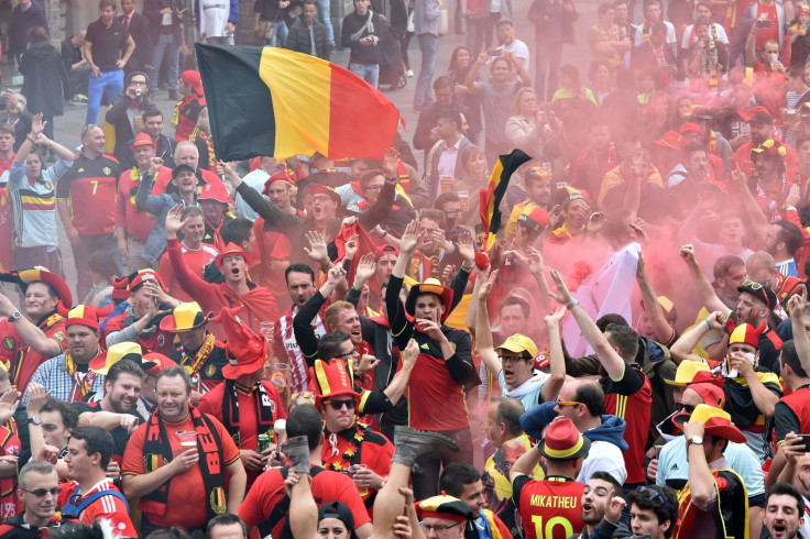 Belgian fans in Lille, France