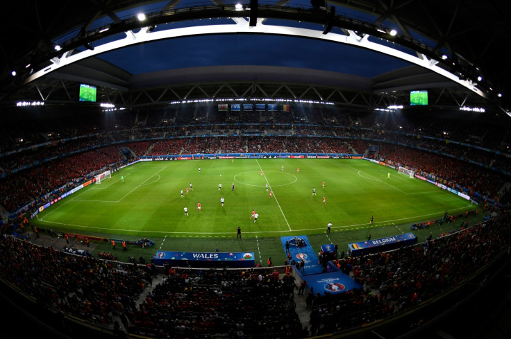 The scene inside the stadium