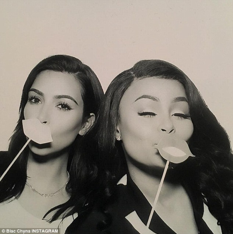 Kim Kardashian and Blac Chyna 