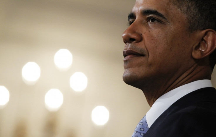 U.S. President Barack Obama delivers a statement at the White House