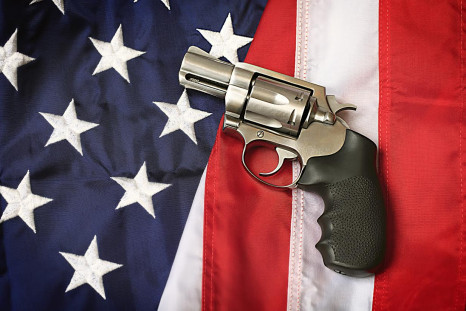 Gun and American Flag