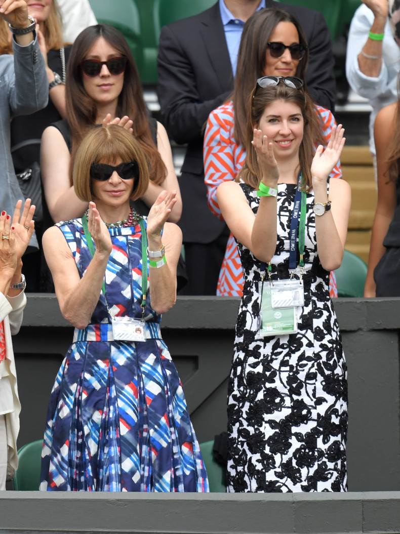 Anna Wintour (left) in the Royal Box