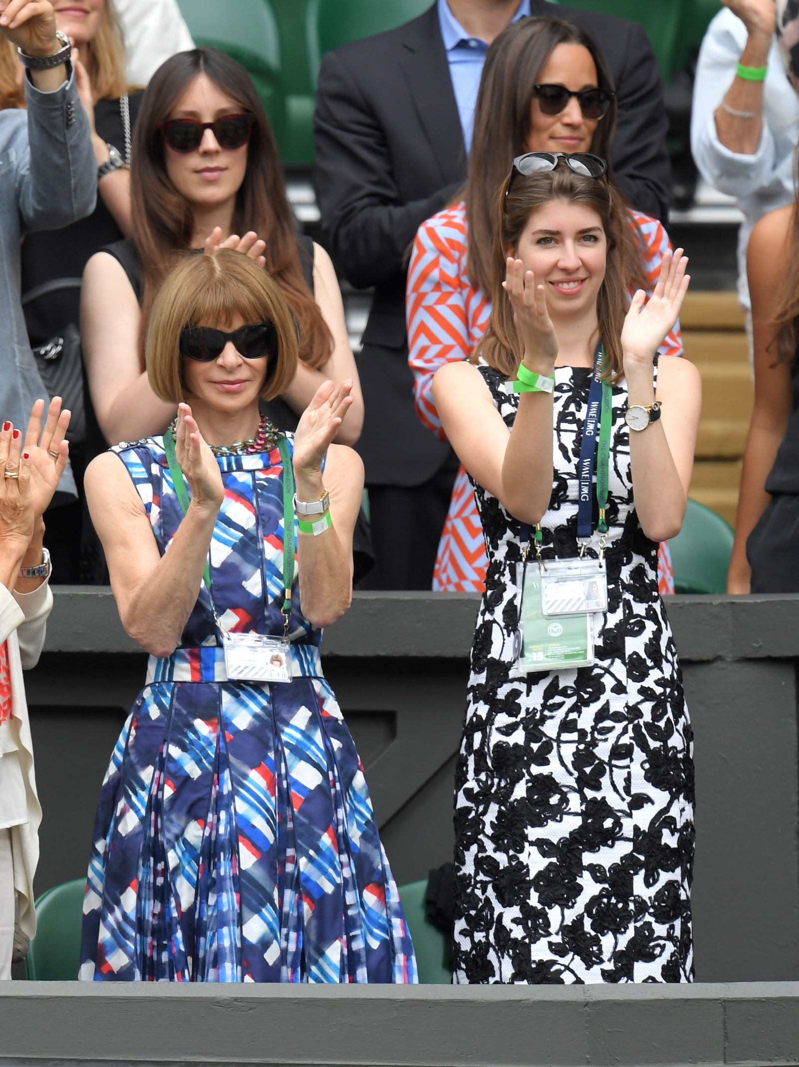 Anna Wintour (left) in the Royal Box Anna Wintour (left) in the Royal Box