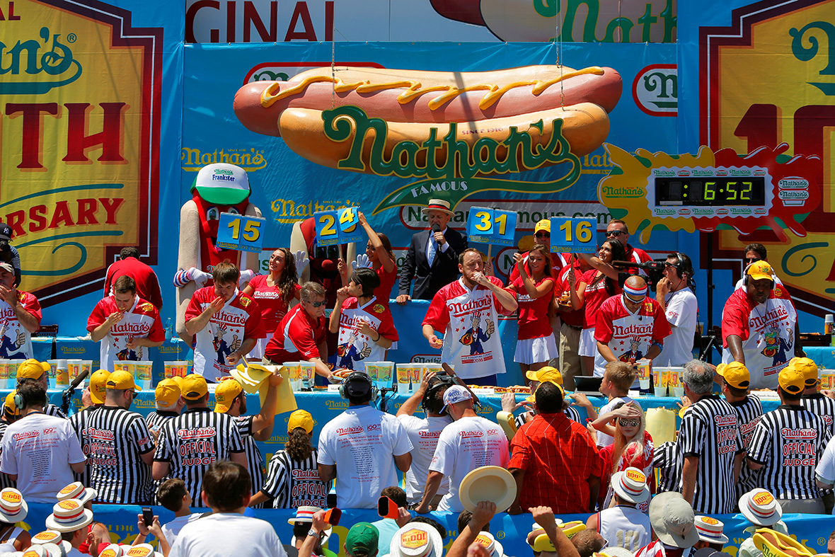 Nathan's Famous Hot Dog Eating Contest 2016 Joey Chestnut reclaims 4th
