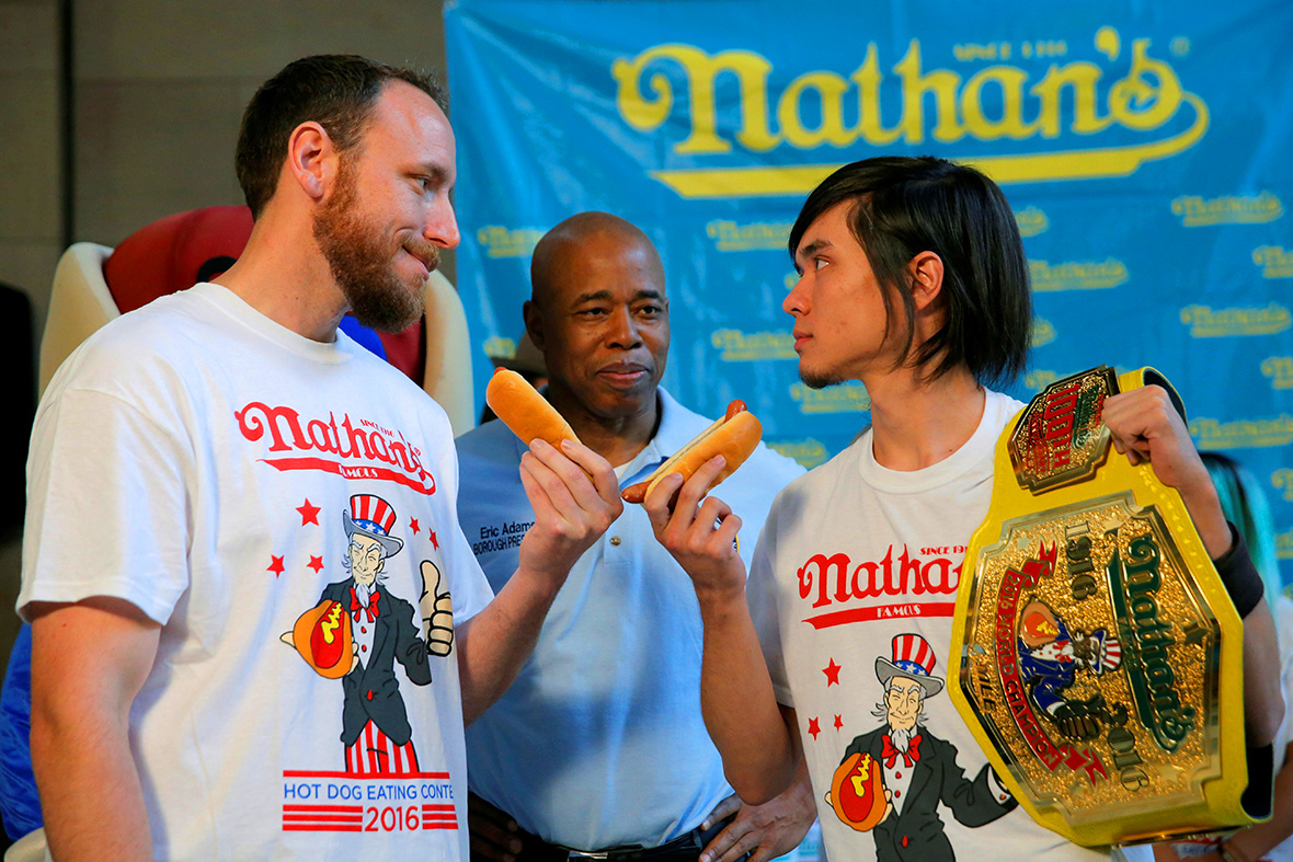 Nathans Hot Dog Eating championship