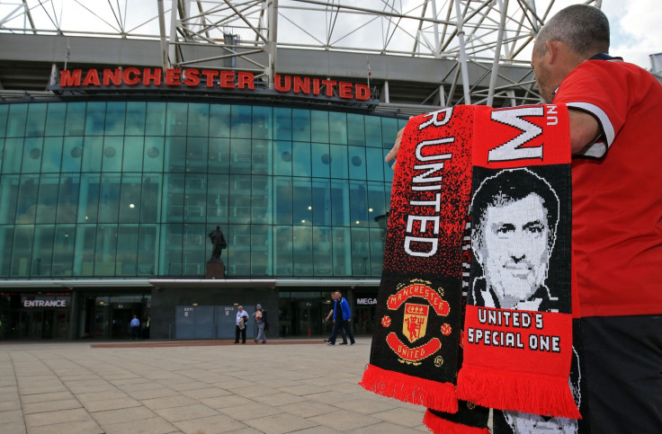 A United fan outside Old Trafford