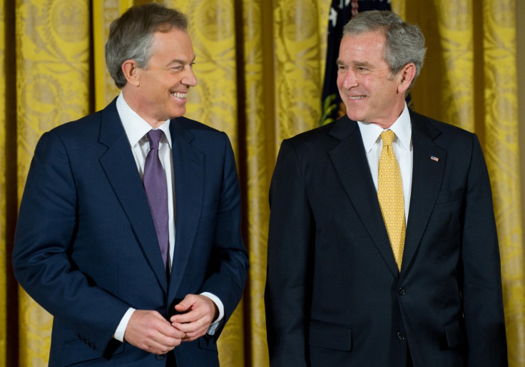 Tony Blair and George Bush