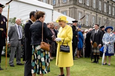 queen at Holyrood palace