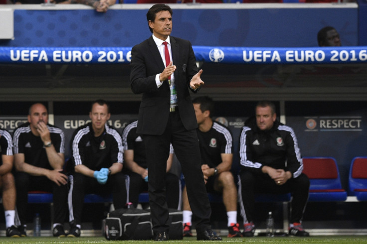 Chris Coleman encourages his side