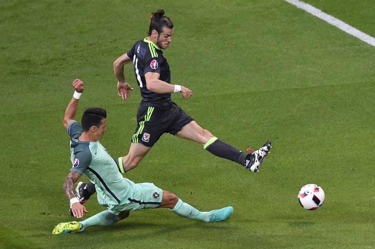 Bale scorches past a defender