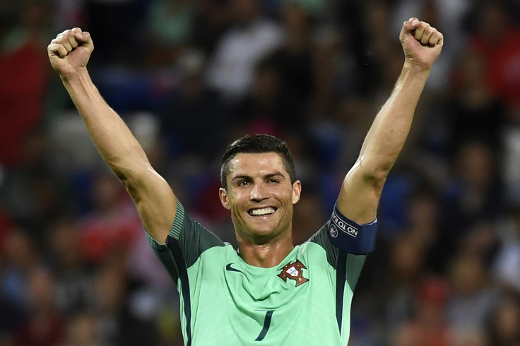 Cristiano Ronaldo celebrates victory