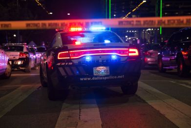 Dallas cop car